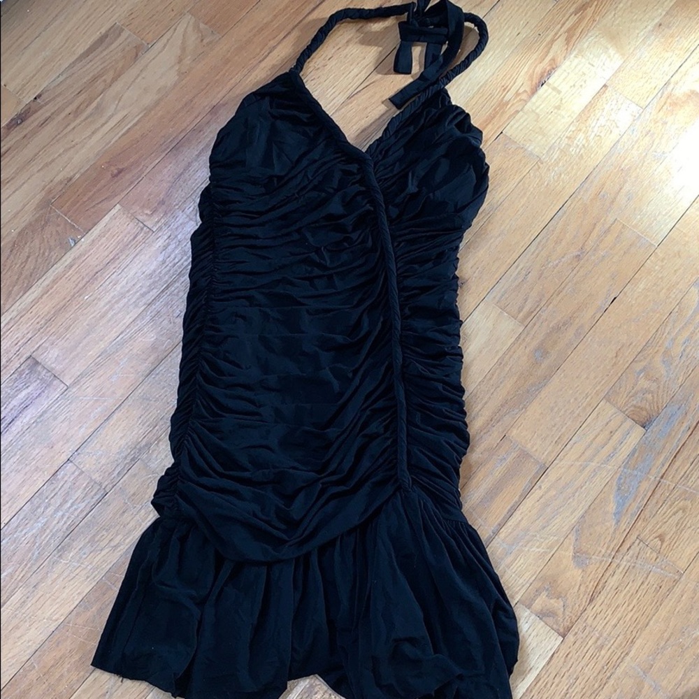 BCBG Maxazria Black Halter Dress